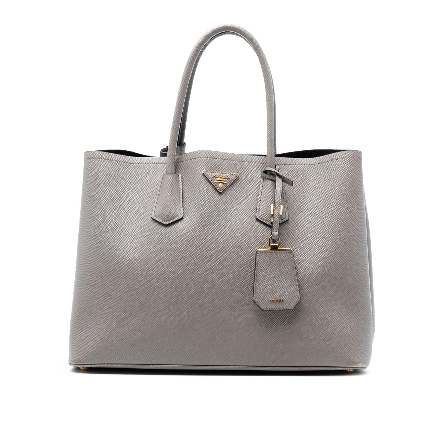 Prada Large Saffiano Cuir Double Satchel