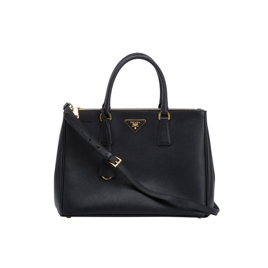 Prada Large Saffiano Double Zip Galleria Tote