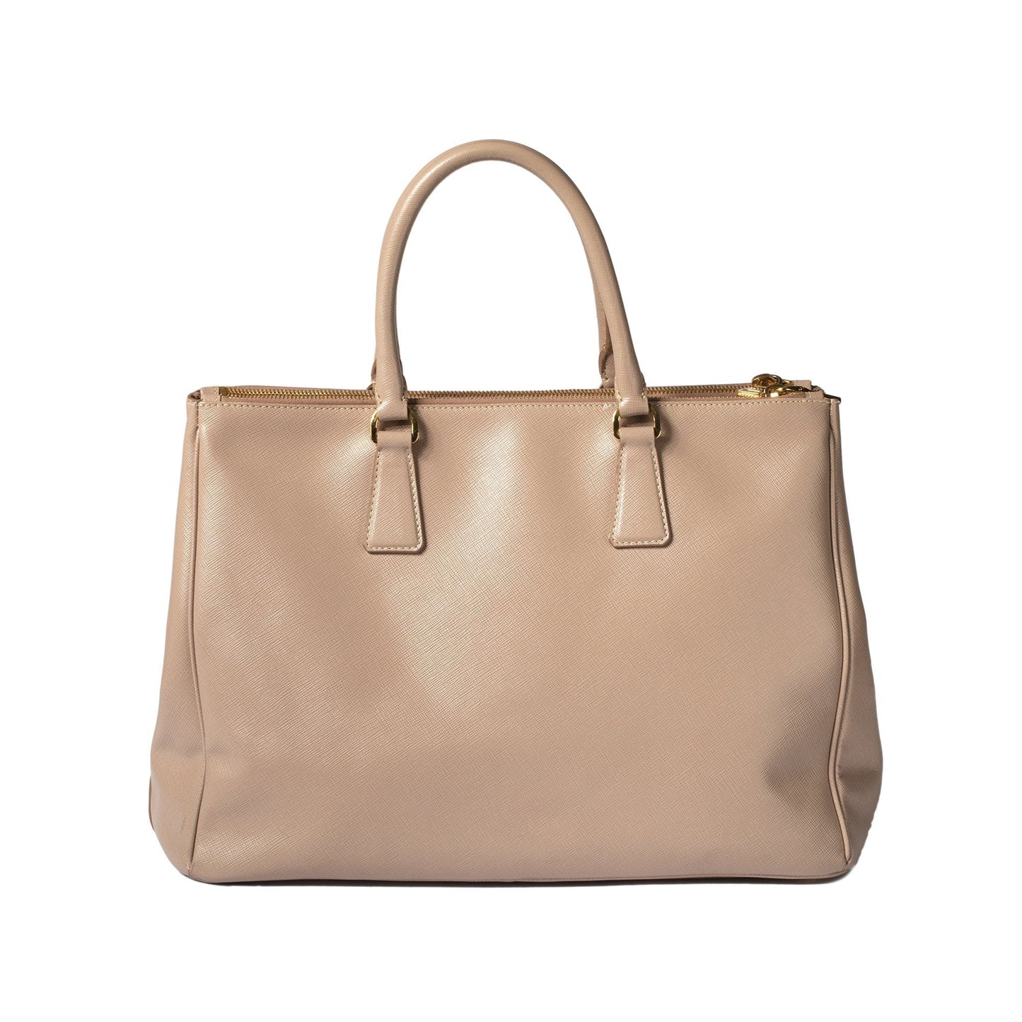 Prada Large Saffiano Lux Double Zip Galleria Tote
