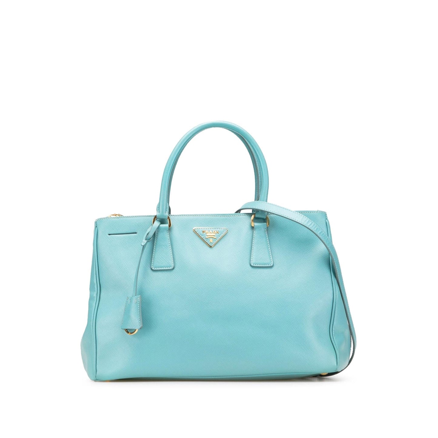 Prada Large Saffiano Lux Galleria Double Zip Satchel