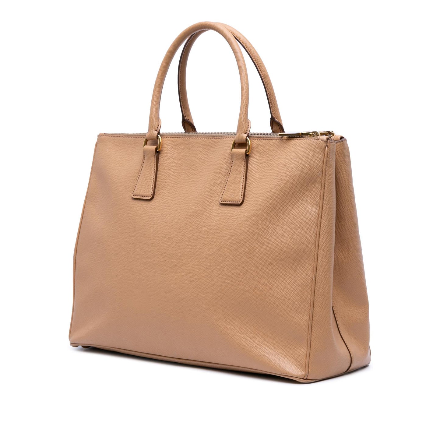 Prada Large Saffiano Lux Galleria Double Zip Satchel