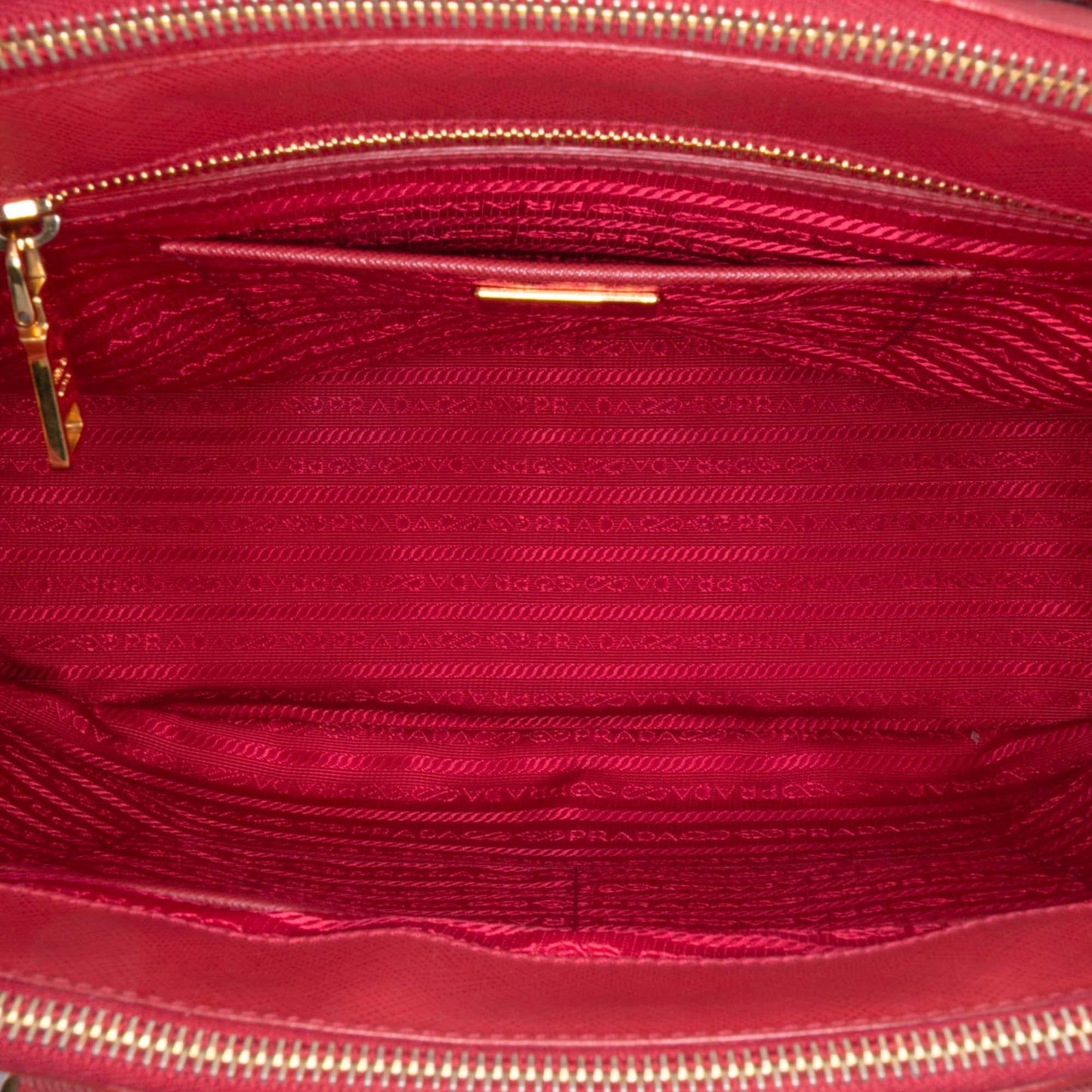 Prada Large Saffiano Lux Galleria Double Zip Satchel