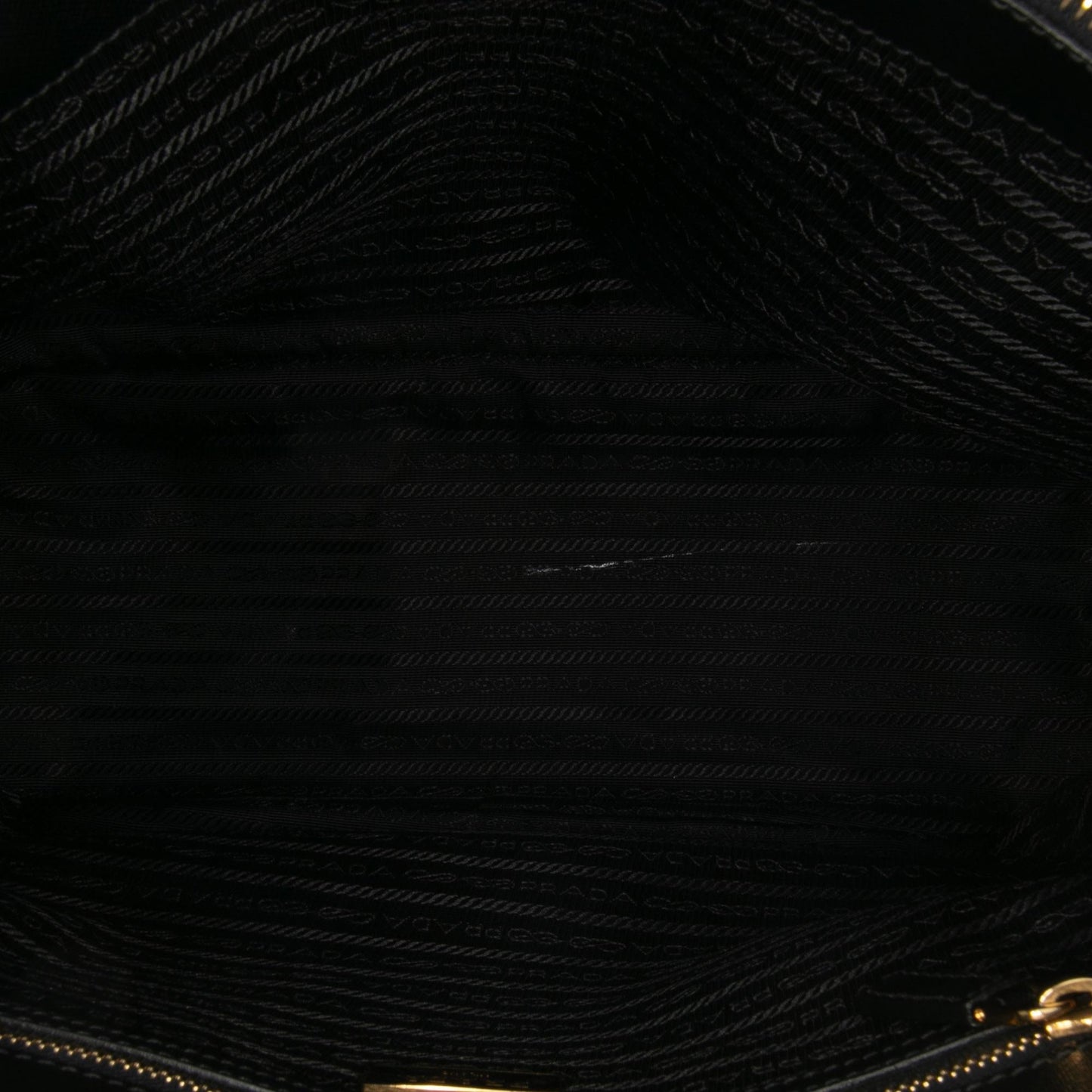 Prada Large Saffiano Lux Galleria Double Zip Satchel