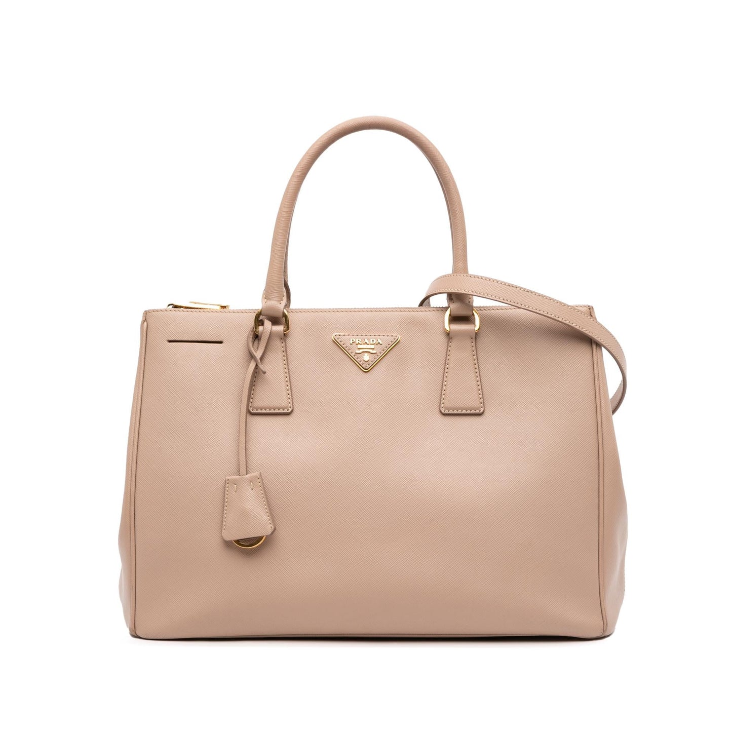 Prada Large Saffiano Lux Galleria Double Zip Satchel