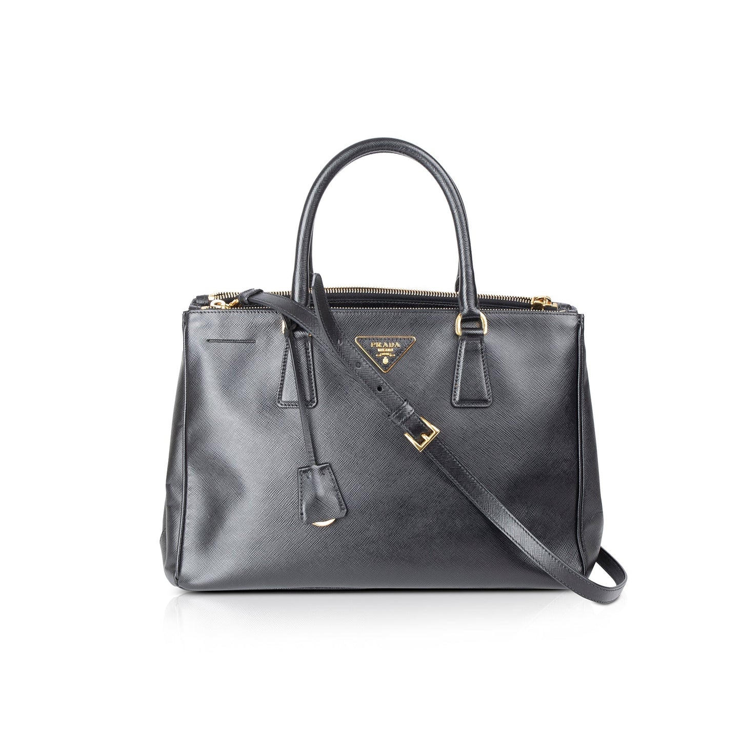 Prada Large Saffiano Lux Galleria Double Zip Tote