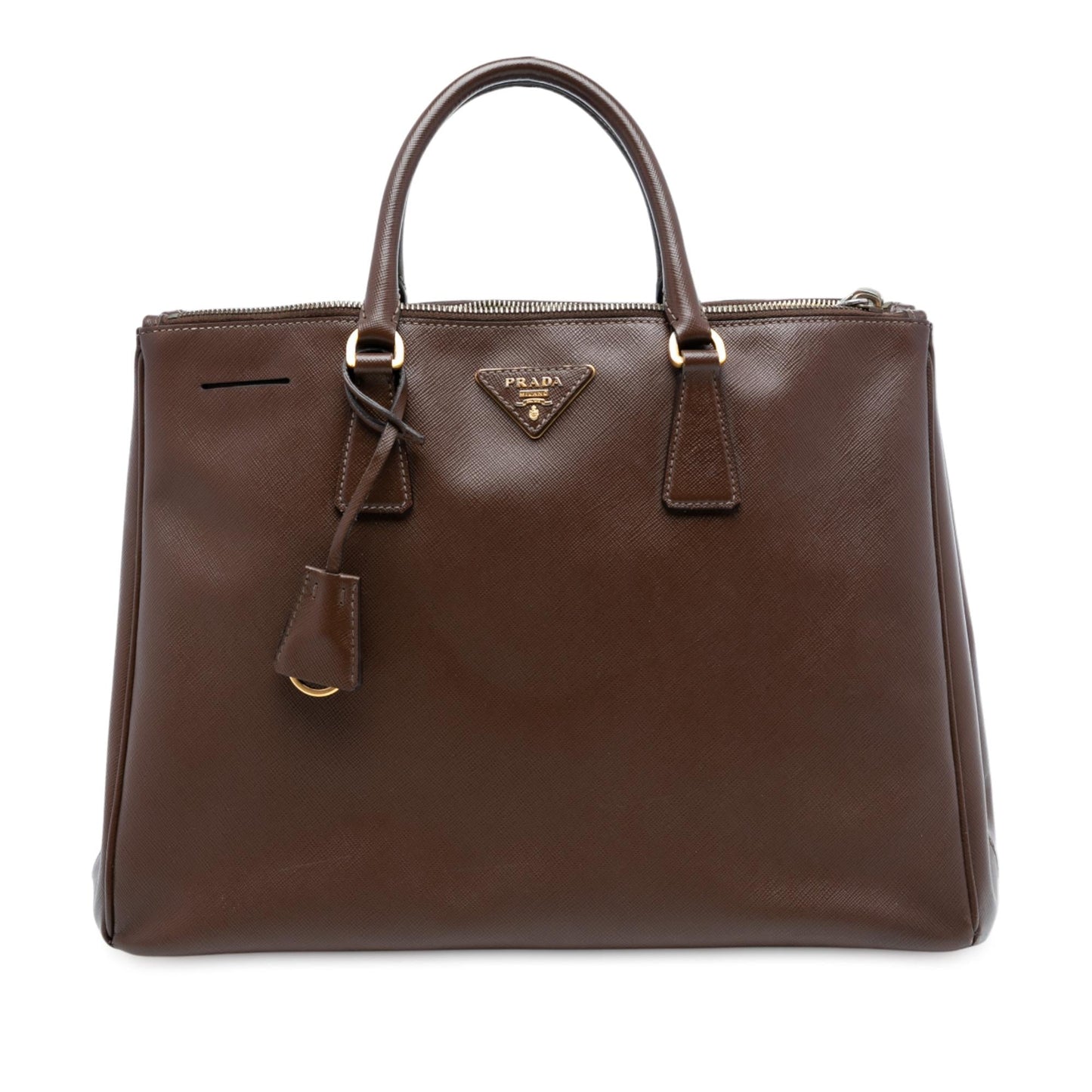Prada Large Saffiano Lux Galleria Double Zip Tote