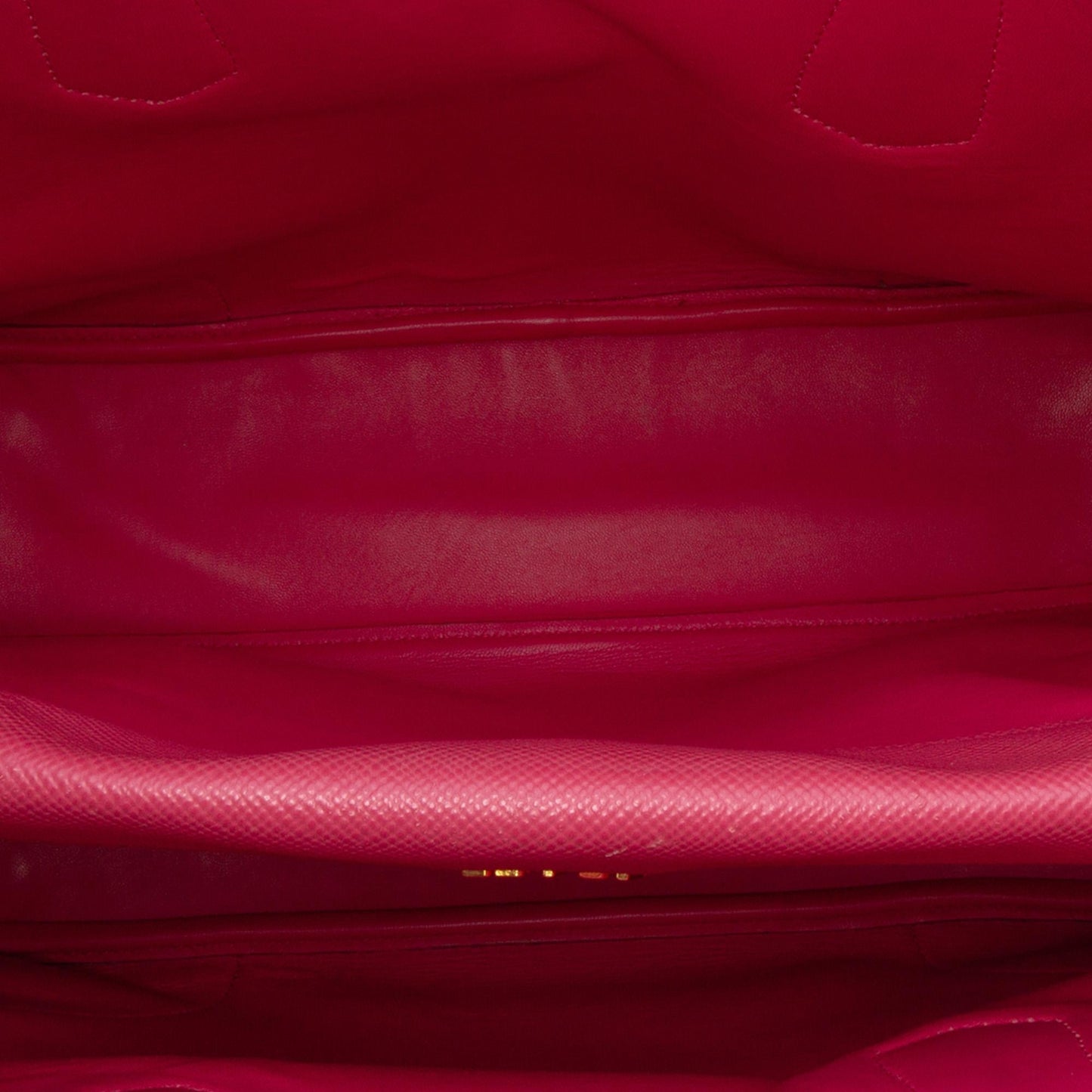 Prada Large Saffiano Trimmed Canapa Double Satchel