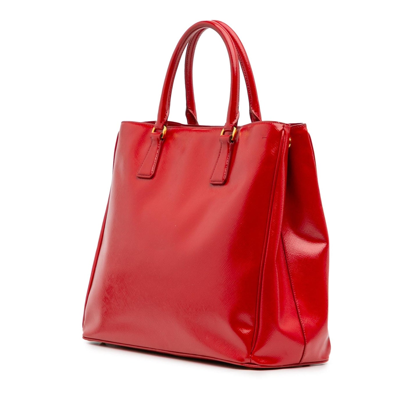 Prada Large Saffiano Vernice Galleria Satchel