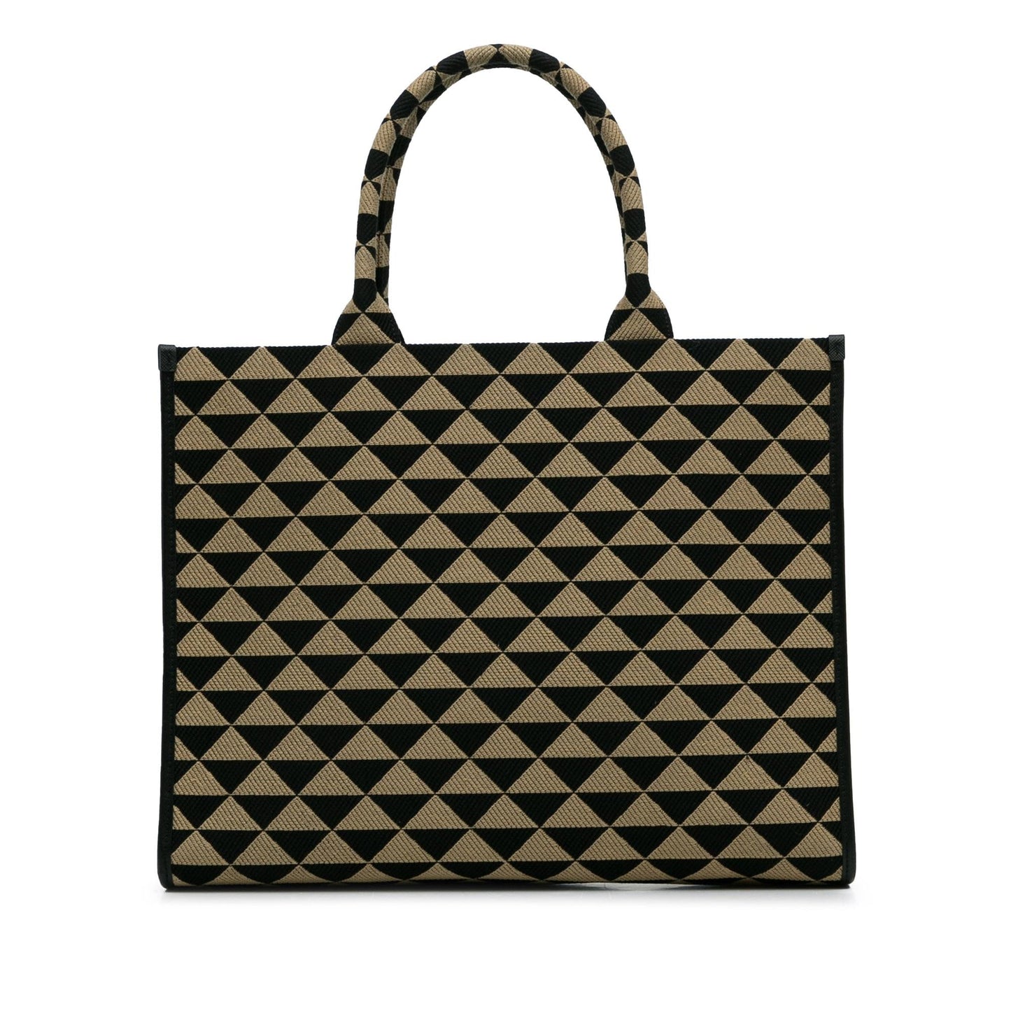 Prada Large Triangolo Jacquard Symbole Tote (SHG-8Nku9Q)