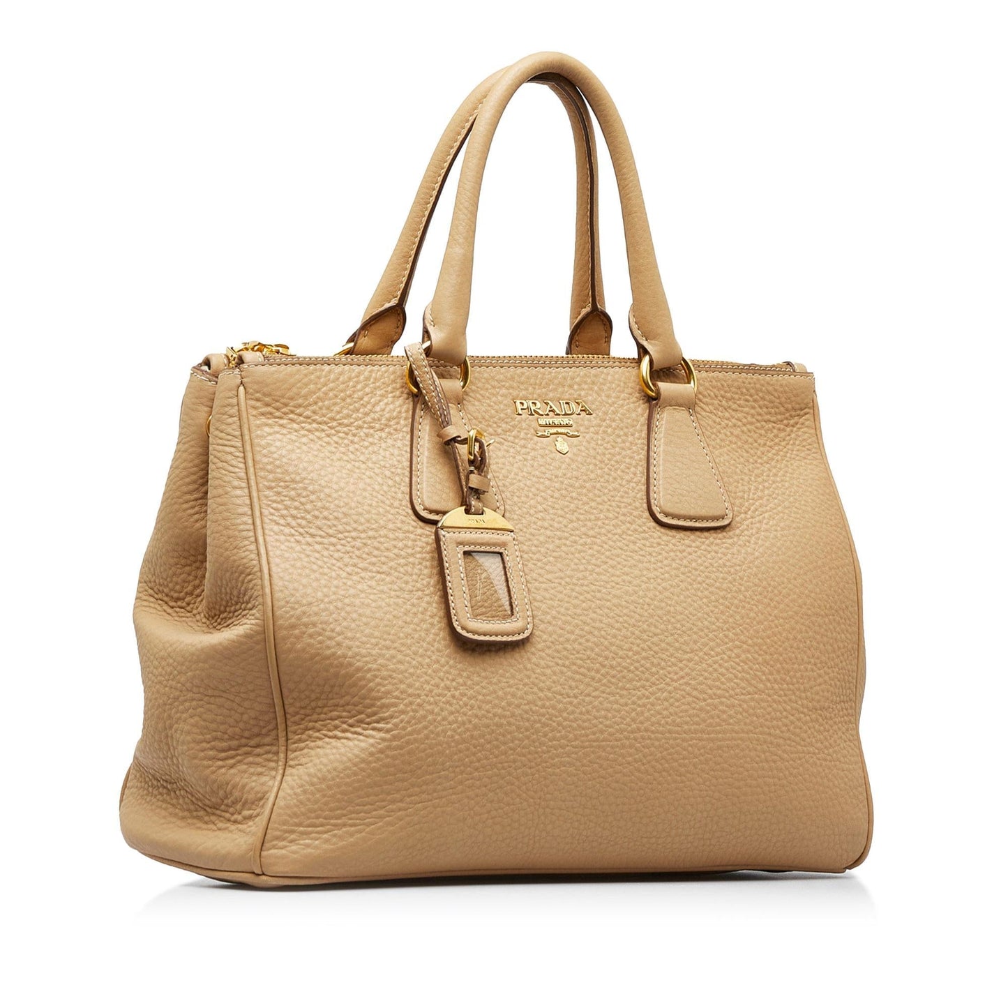 Prada Large Vitello Daino Double Zip Tote (SHG-kIo0pE)