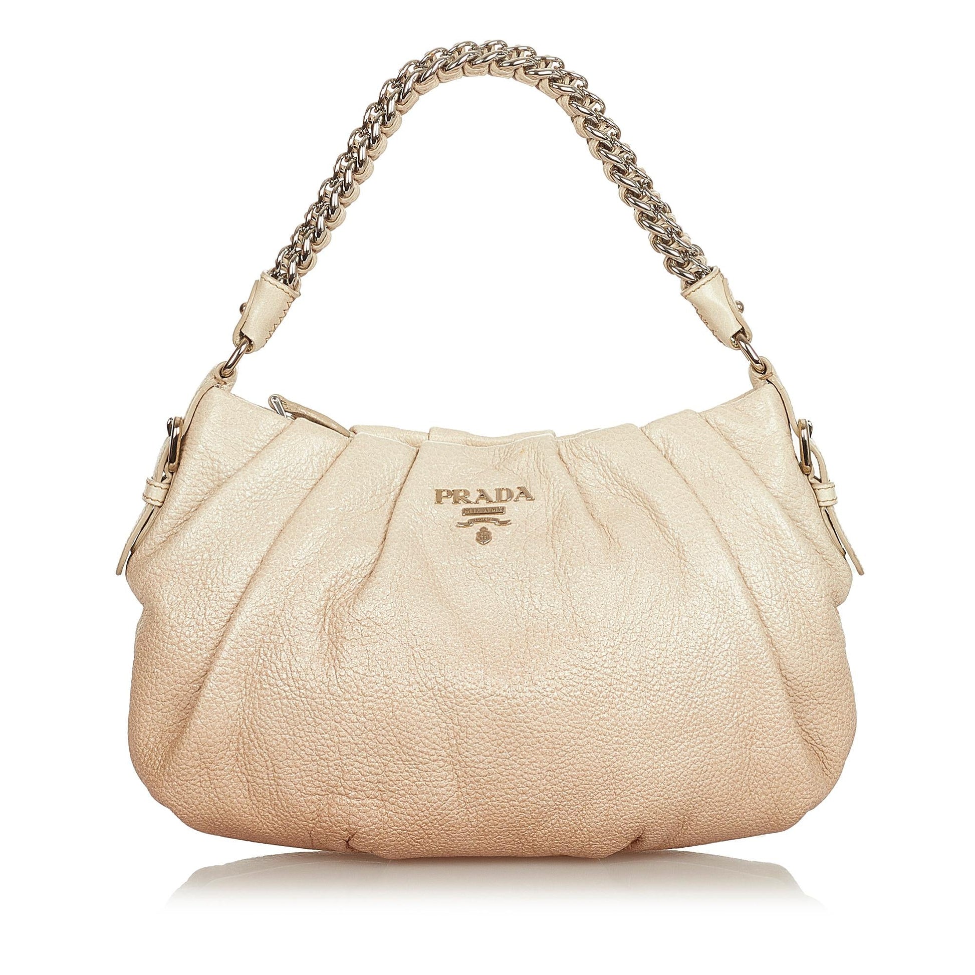 Prada Leather Baguette Handbag Style 5 - Ewore Bags
