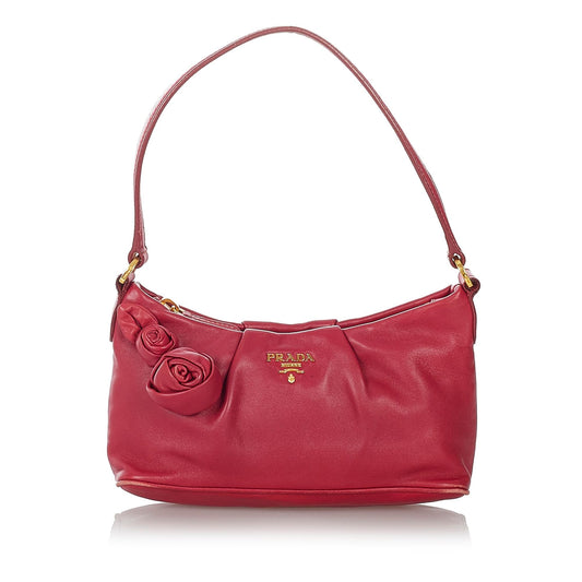 Prada Leather Baguette Handbag Style 4 - Ewore Bags