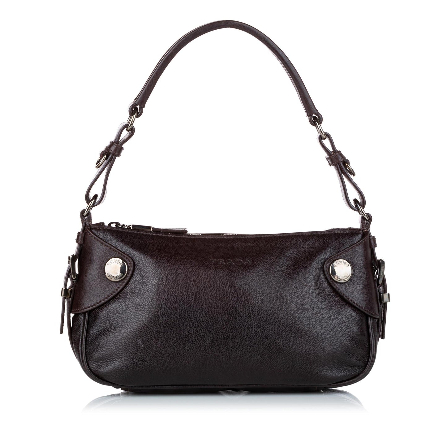 Prada Leather Baguette (SHG-heUfDp)