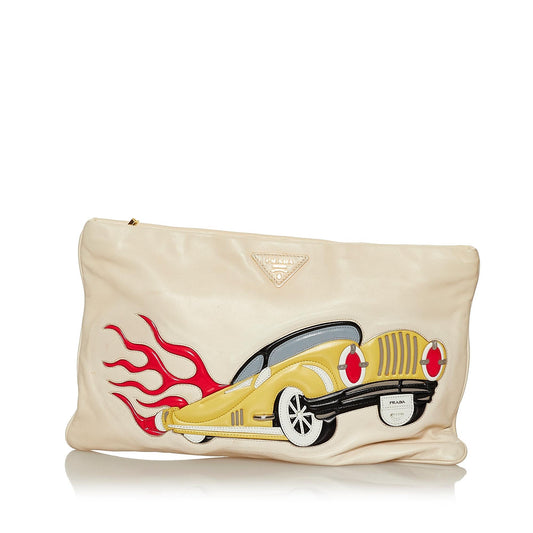 Prada Leather Clutch Bag Handbag Style 3 - Ewore Bags