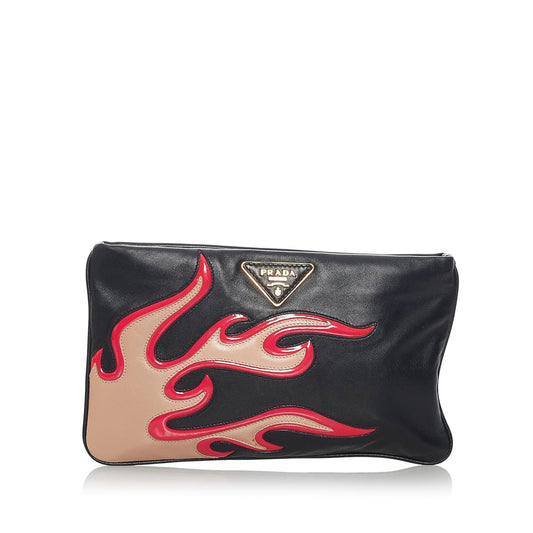 Prada Leather Clutch Bag Handbag Style 2 - Ewore Bags