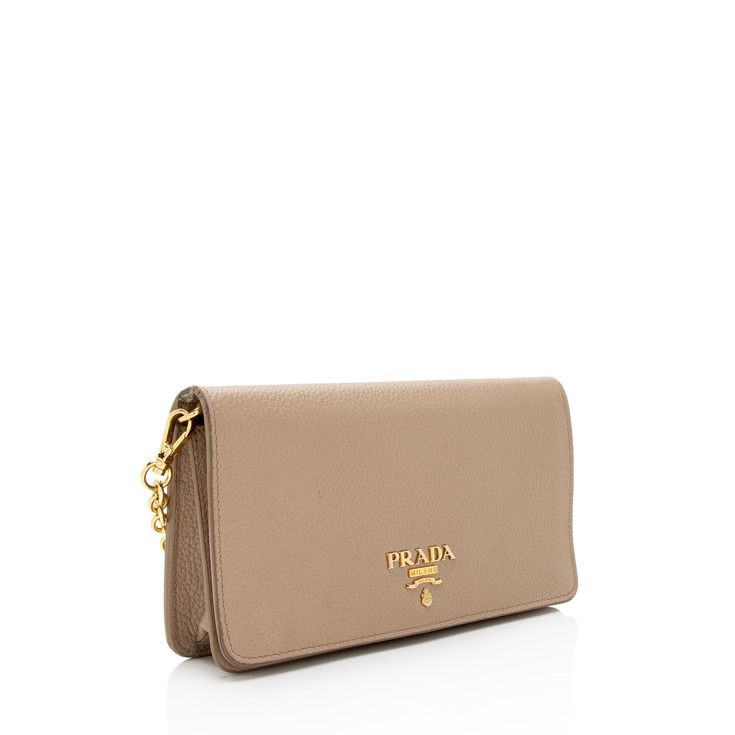 Prada Leather Daino Chain Wallet (SHF-MtVCqo)