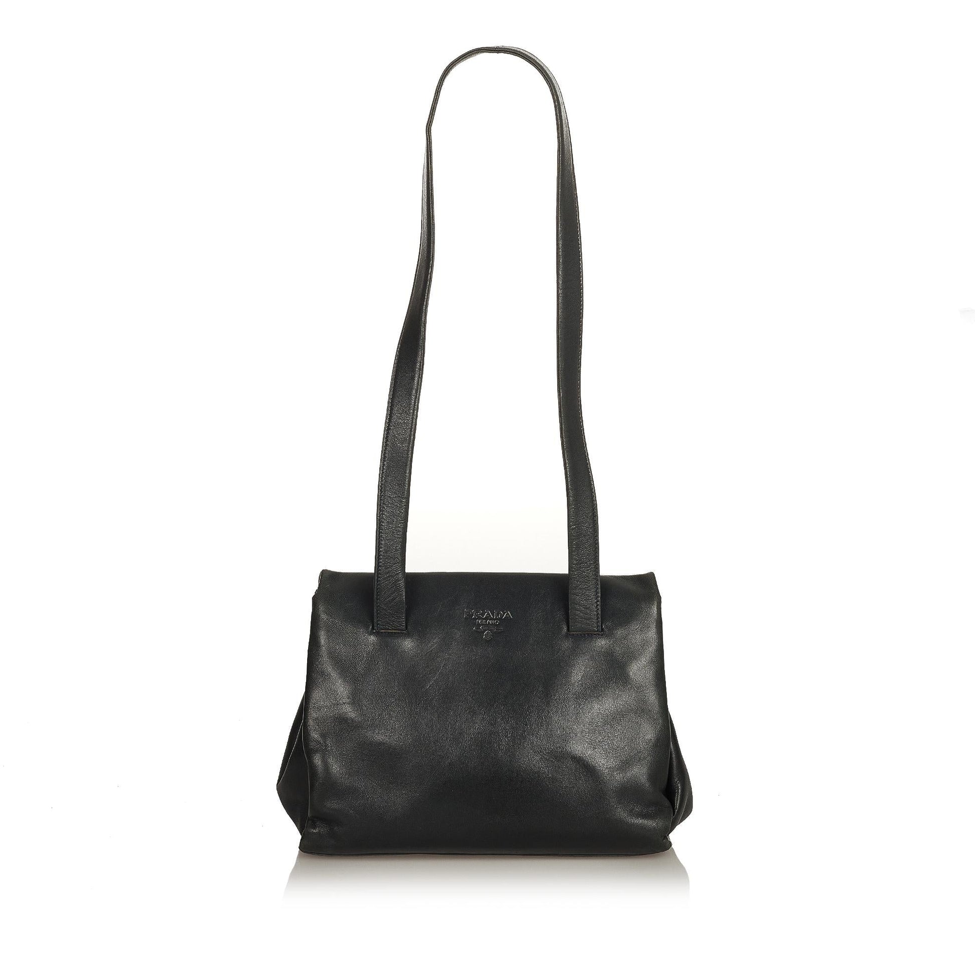 Prada Leather Shoulder Handbag Style 43 - Ewore Bags