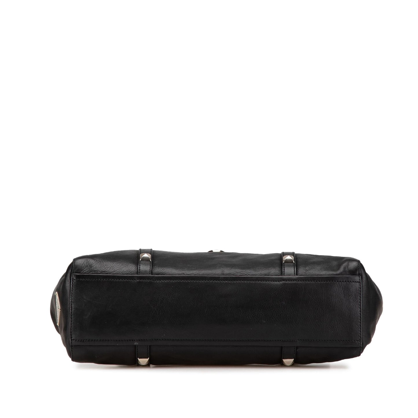Prada Leather Studded Easy Shoulder Bag