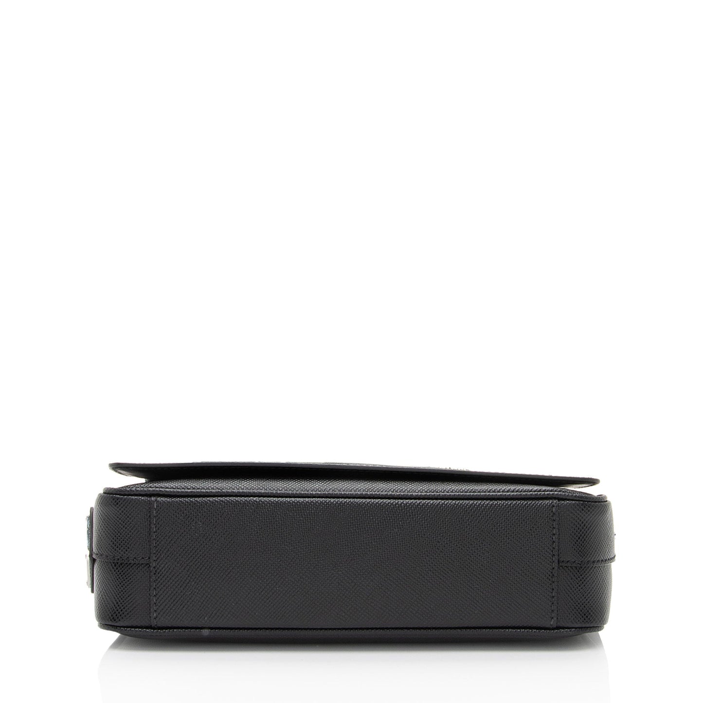 Prada Leather Triangle Logo Flap Shoulder Bag (SHF-gkkZ4n)