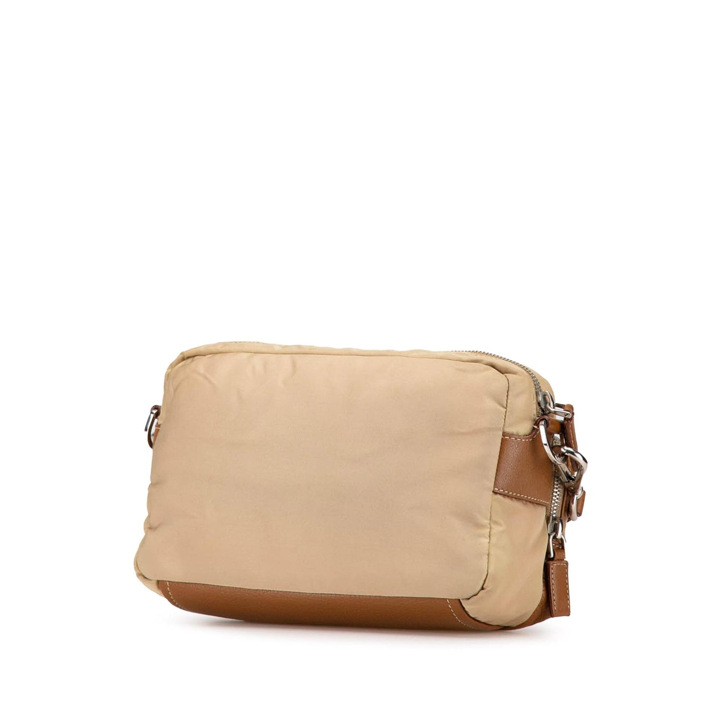 Prada Leather Trimmed Tessuto Camera Bag (SHG-6ByDbW)