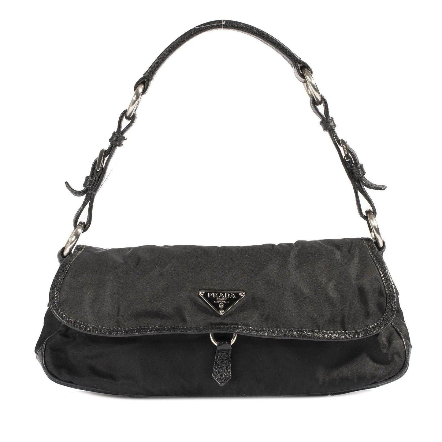 Prada Leather-Trimmed Tessuto Nylon Vien Bag