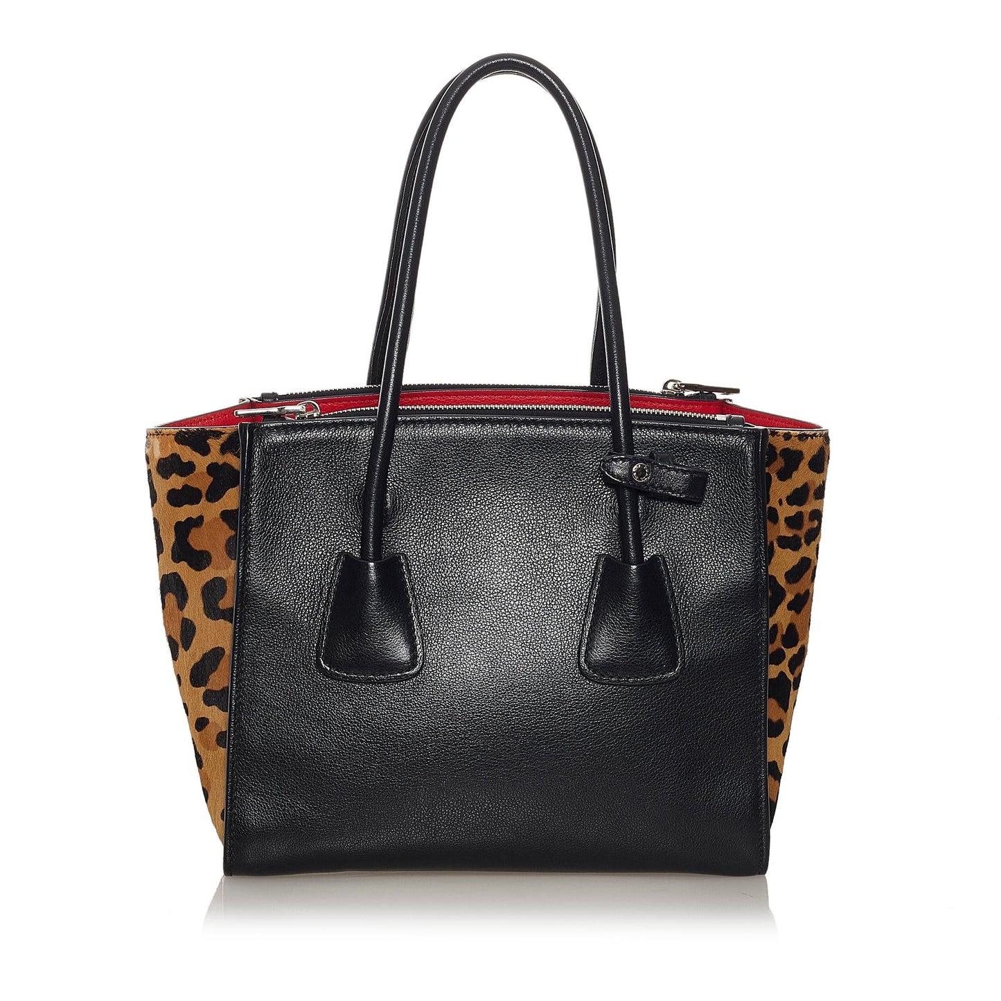 Prada Leather Twin Pocket Satchel (SHG-34073)