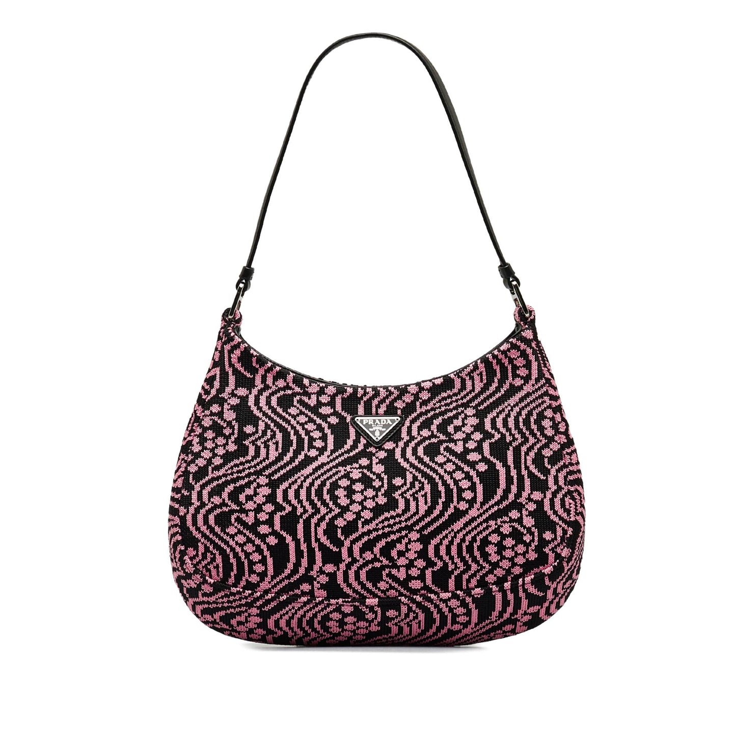 Prada Maglia Jacquard Cleo Bag (SHG-r22EN7)