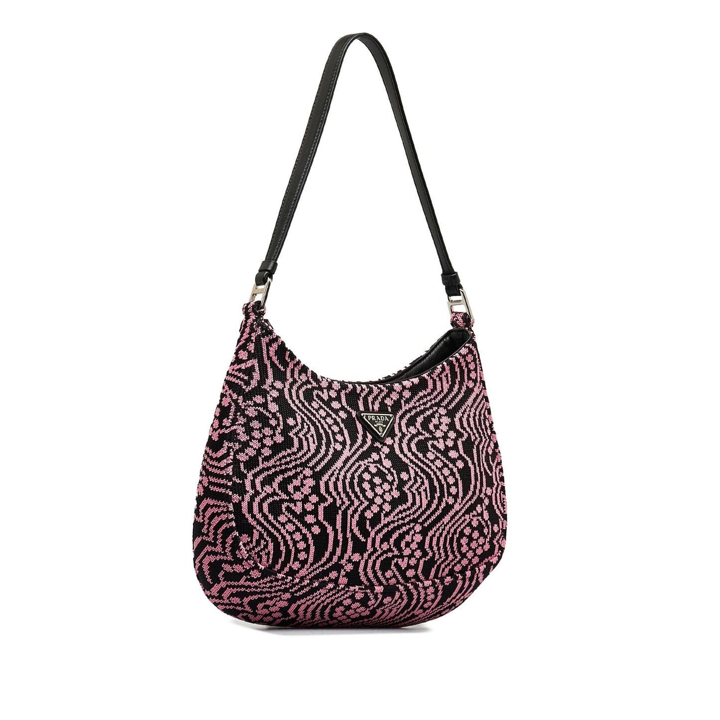 Prada Maglia Jacquard Knit Cleo Bag