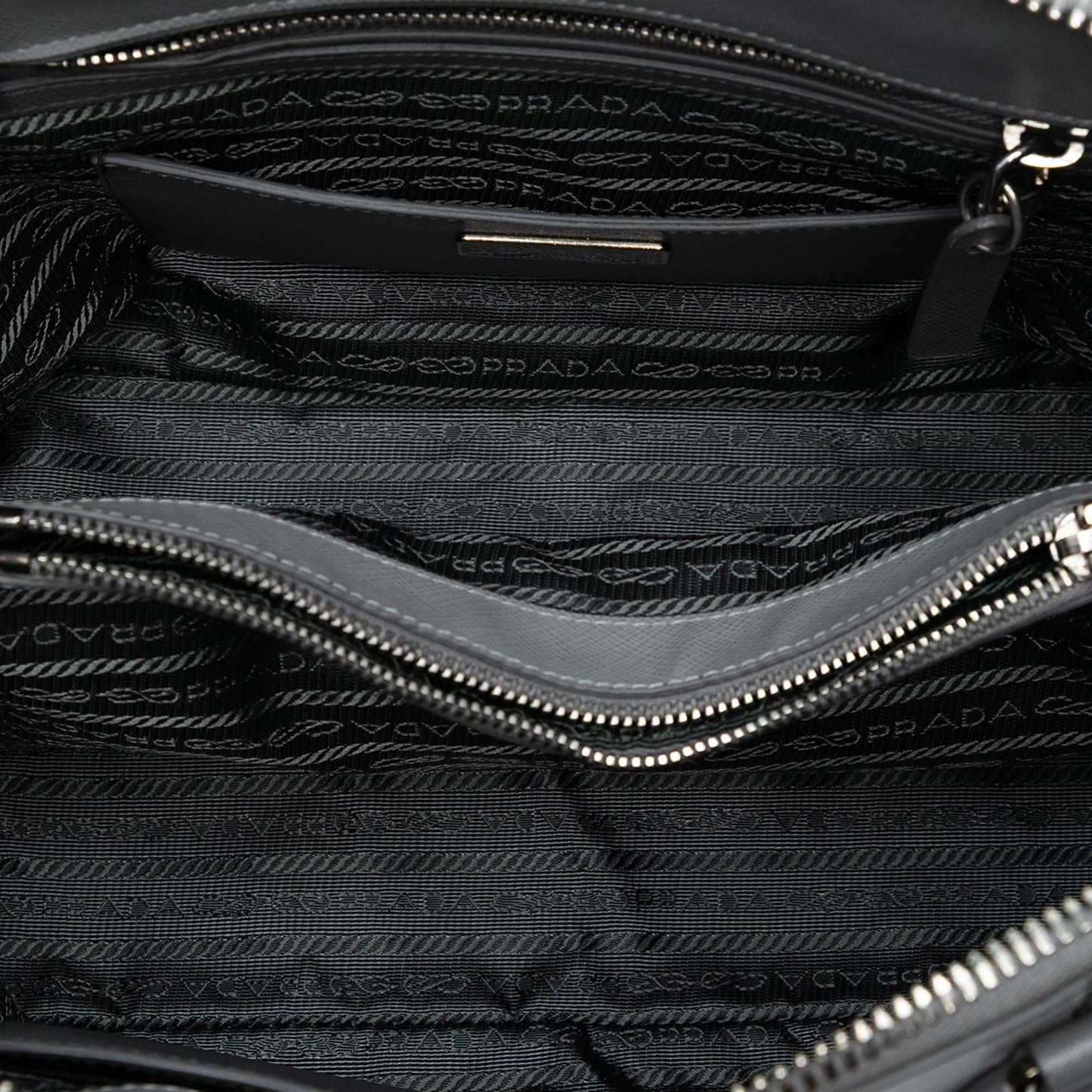 Prada Medium Bicolor Saffiano Lux Promenade Satchel
