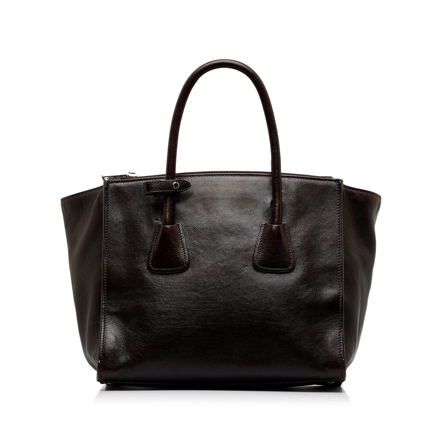 Prada Medium Glace Calf Twin Pocket Satchel (SHG-s6gSBm)