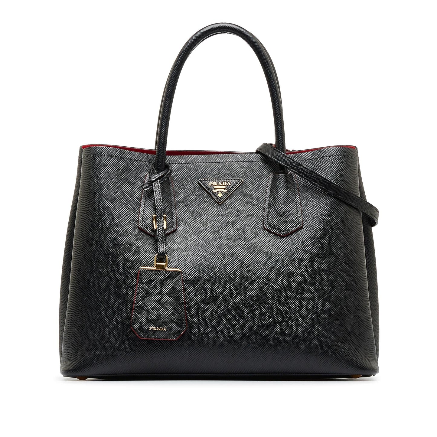 Prada Medium Saffiano Cuir Double Satchel (SHG-NYH4yi)
