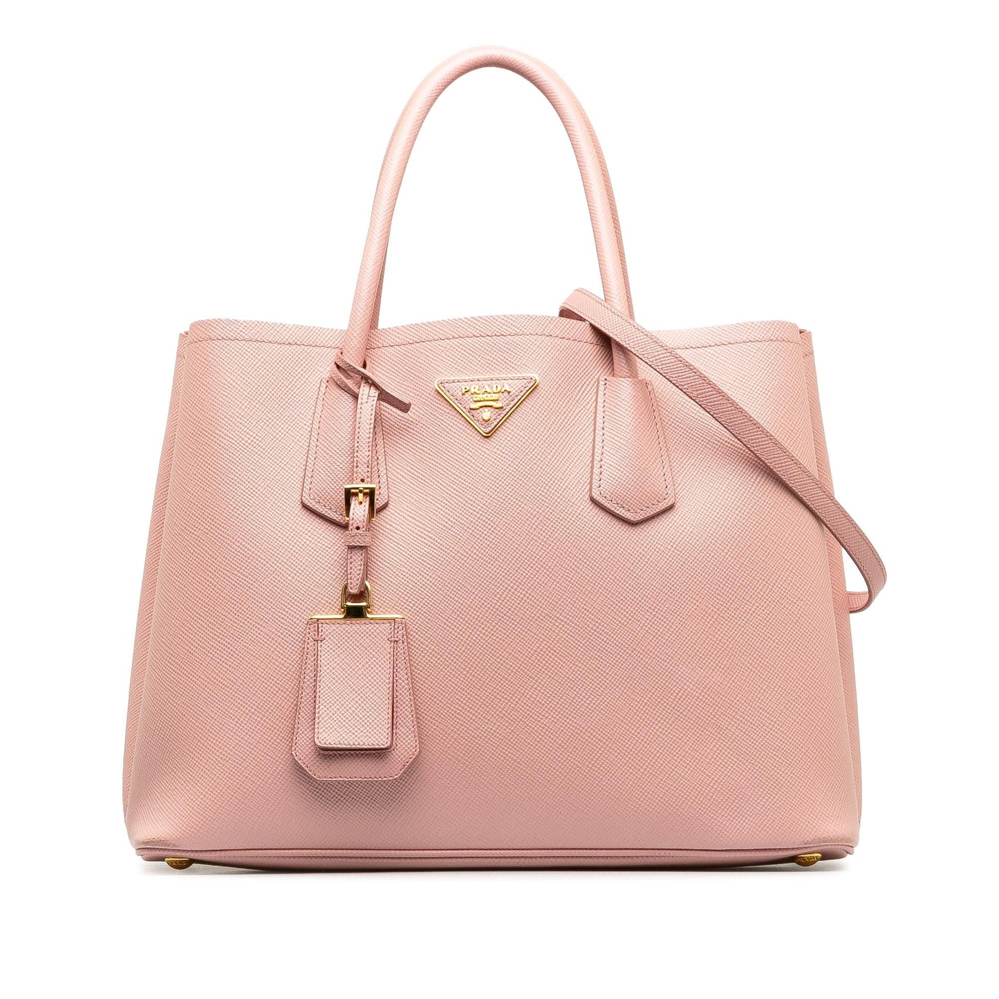 Prada Medium Saffiano Cuir Double Satchel (SHG-QWbfPz)