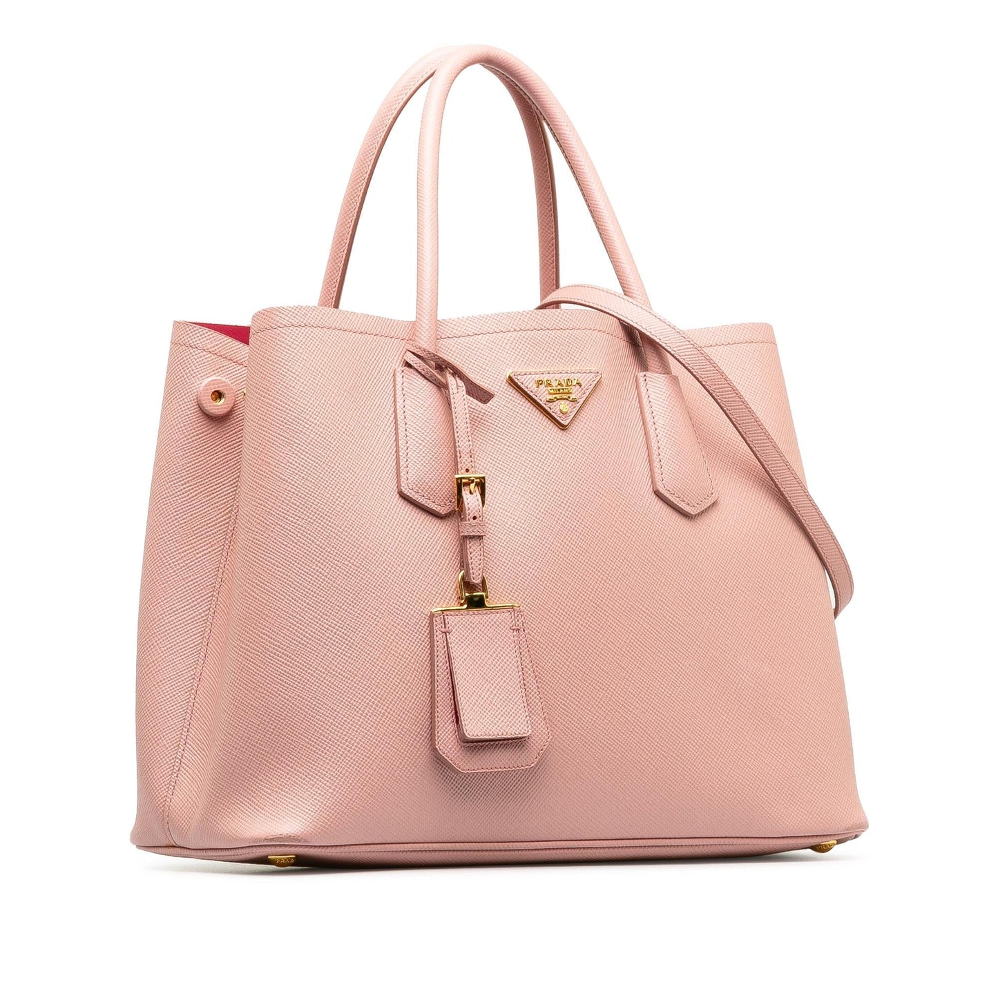 Prada Medium Saffiano Cuir Double Satchel (SHG-QWbfPz)