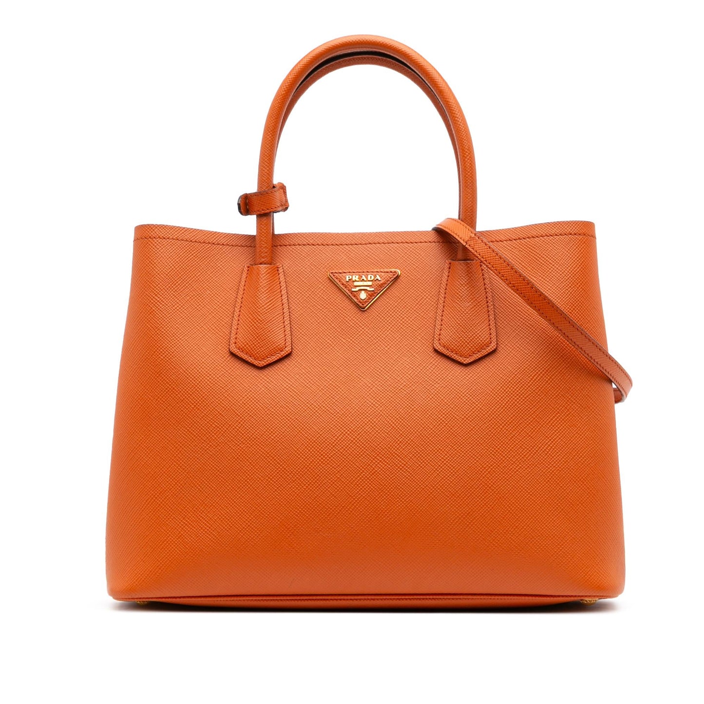 Prada Medium Saffiano Cuir Double Satchel
