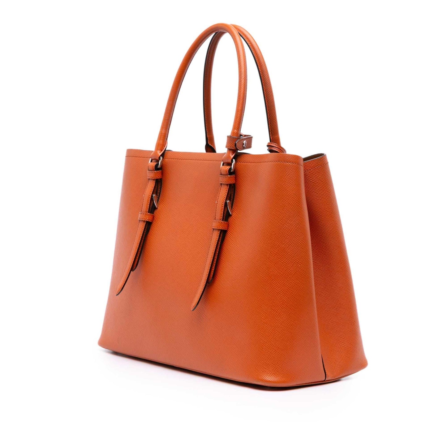 Prada Medium Saffiano Cuir Double Satchel