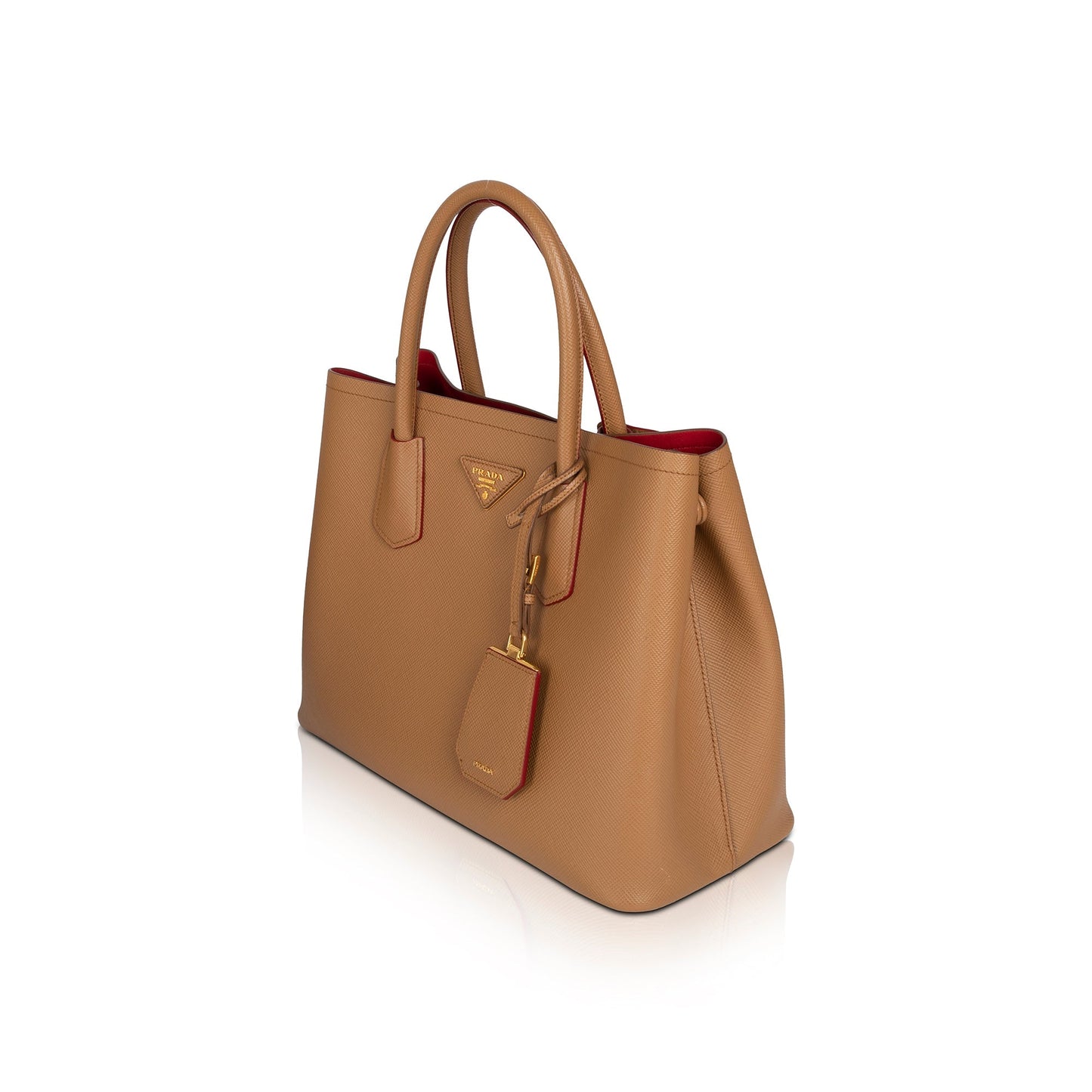 Prada Medium Saffiano Cuir Double Tote