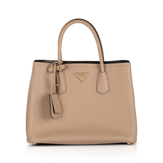 Prada Medium Saffiano Cuir Double Tote