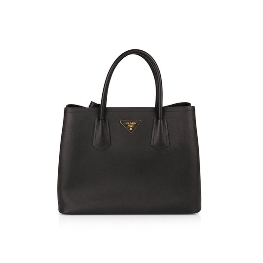 Prada Medium Saffiano Cuir Double Tote