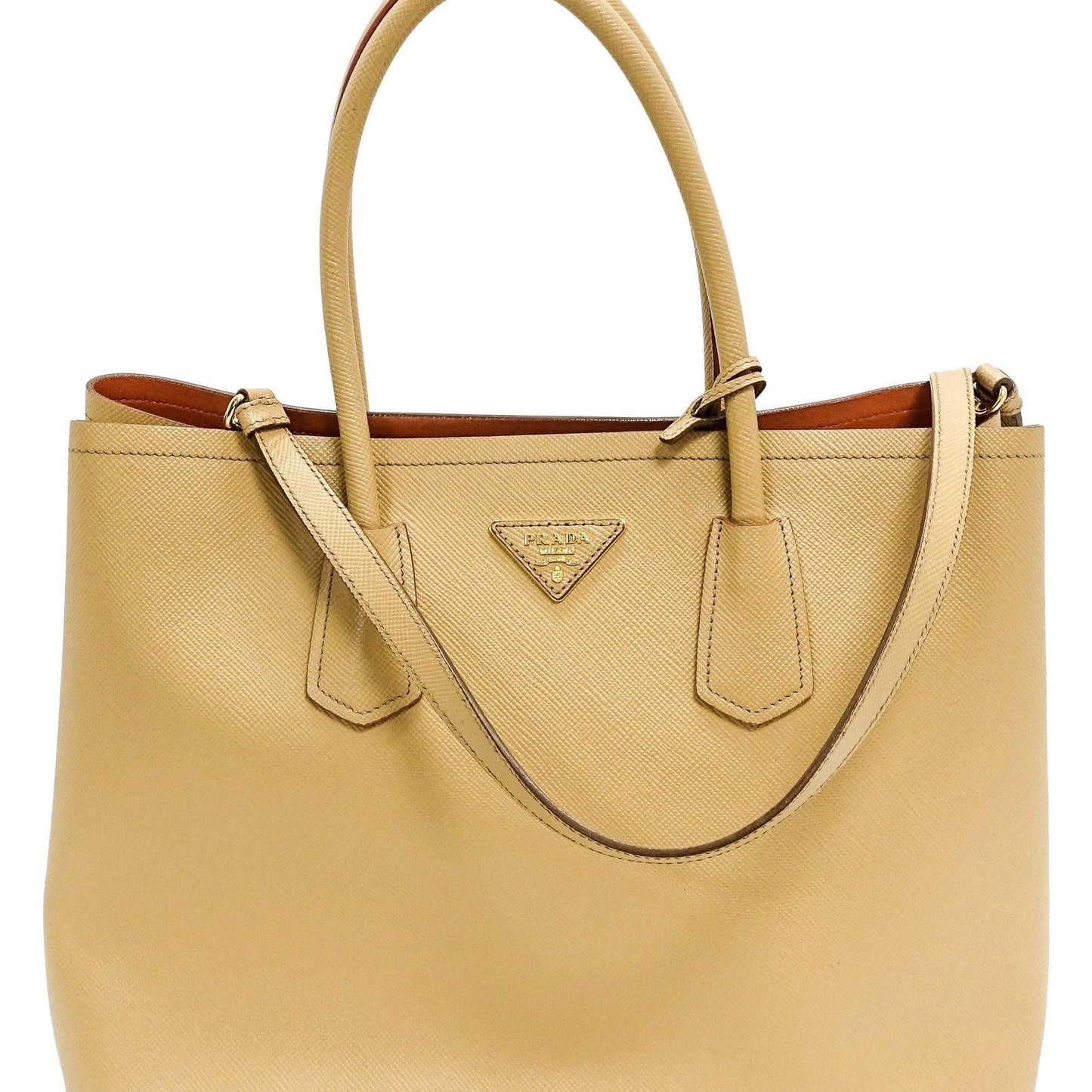 Prada Medium Saffiano Cuir Double Tote
