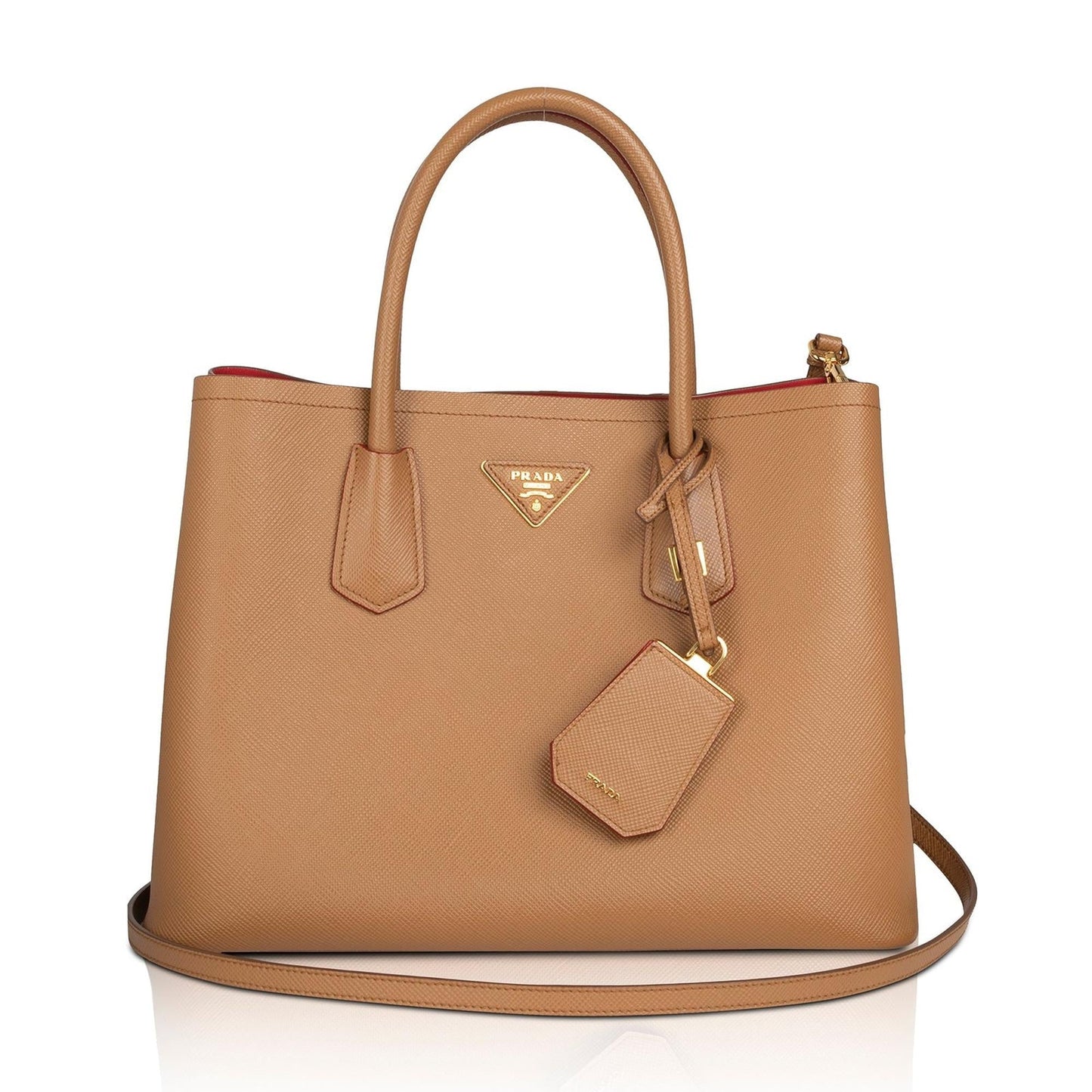 Prada Medium Saffiano Cuir Double Tote