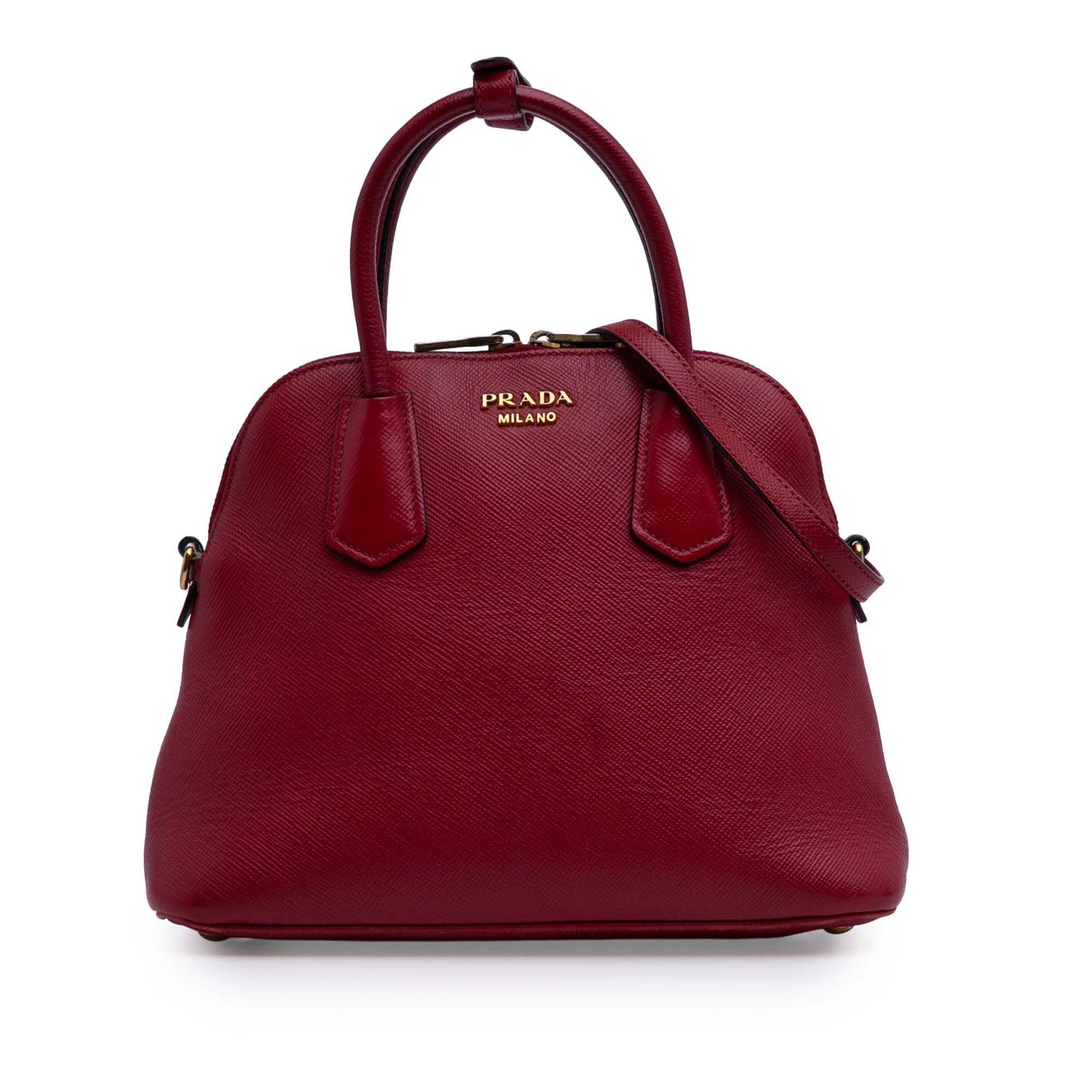 Prada Medium Saffiano Dome Satchel