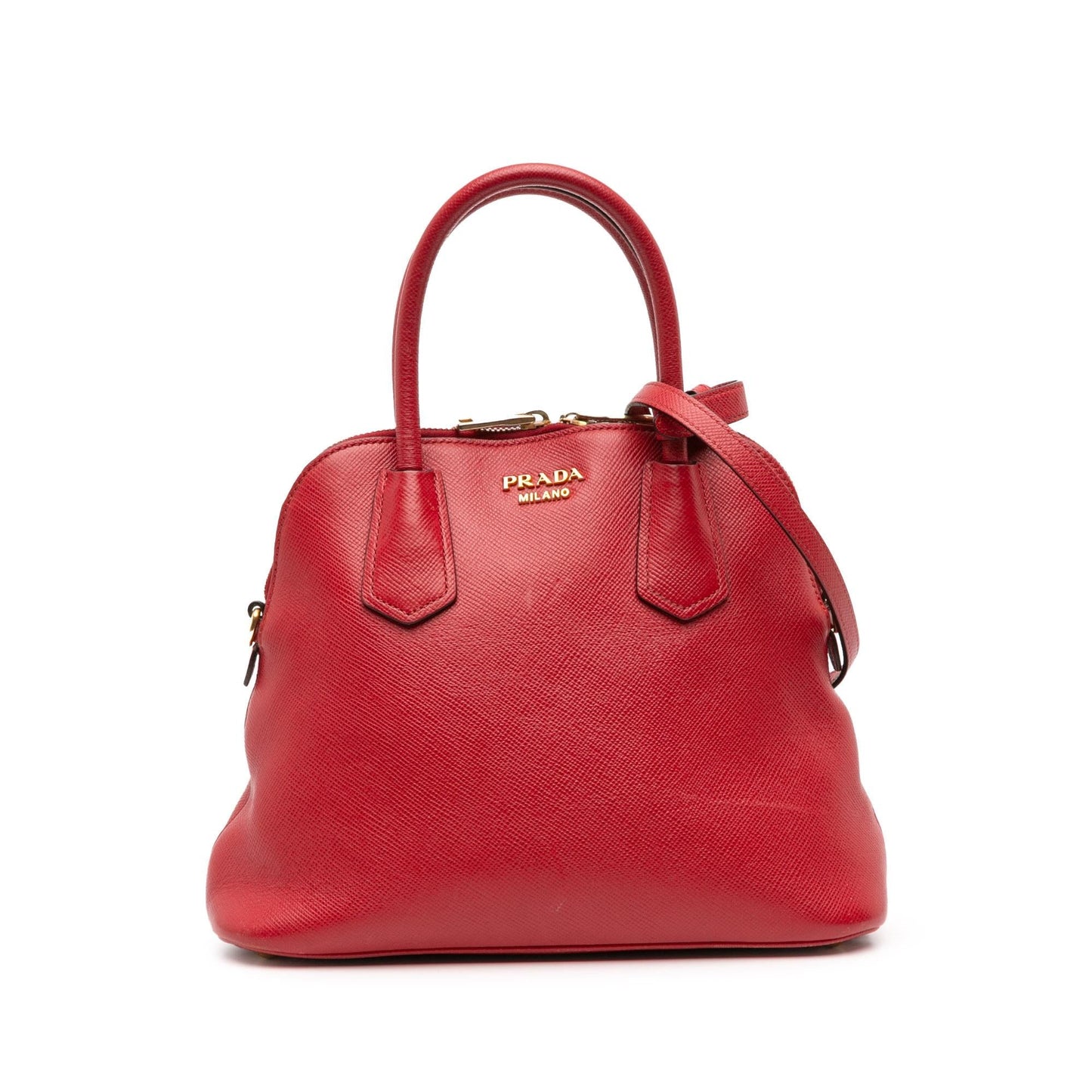 Prada Medium Saffiano Dome Satchel