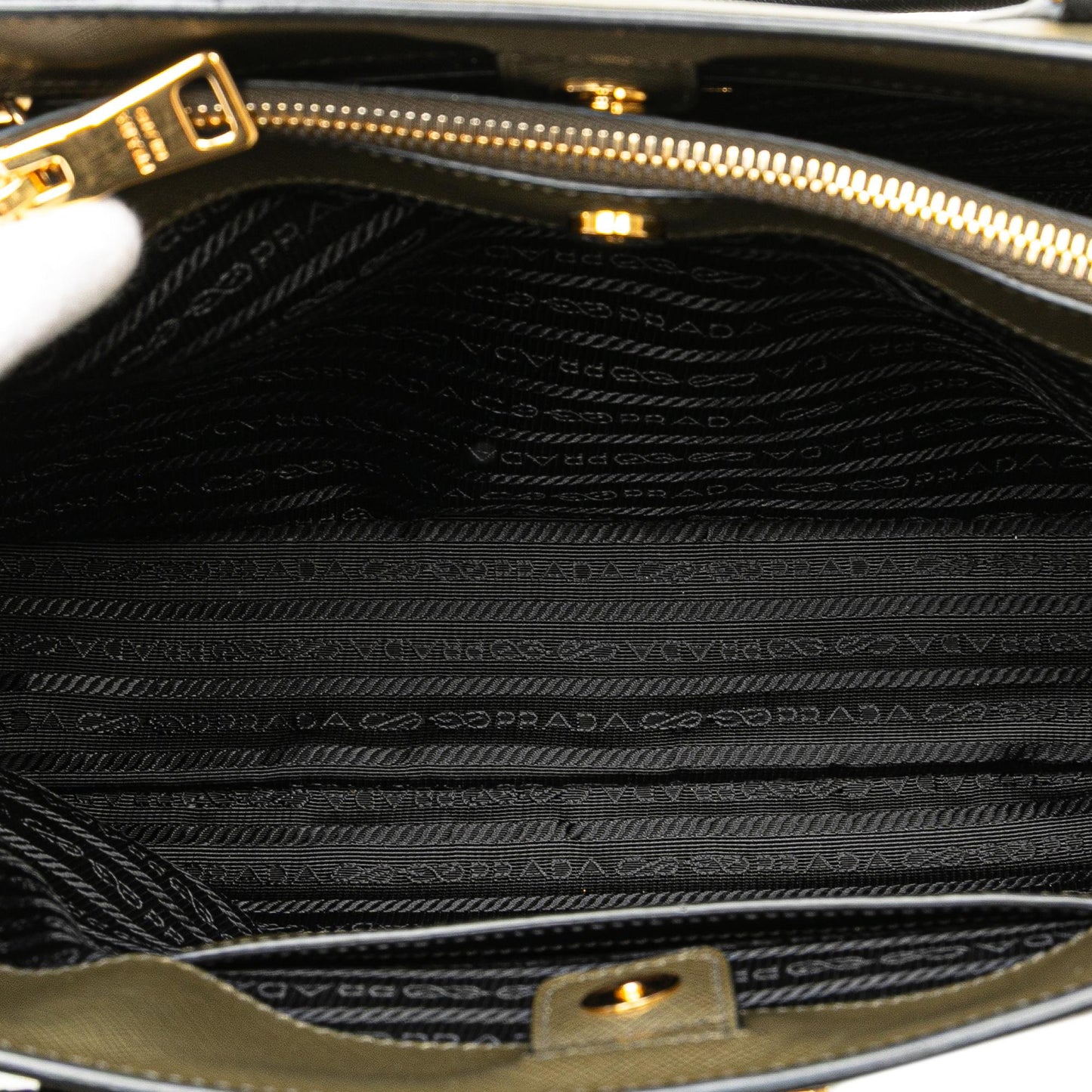 Prada Medium Saffiano Lux Bicolor Galleria Satchel