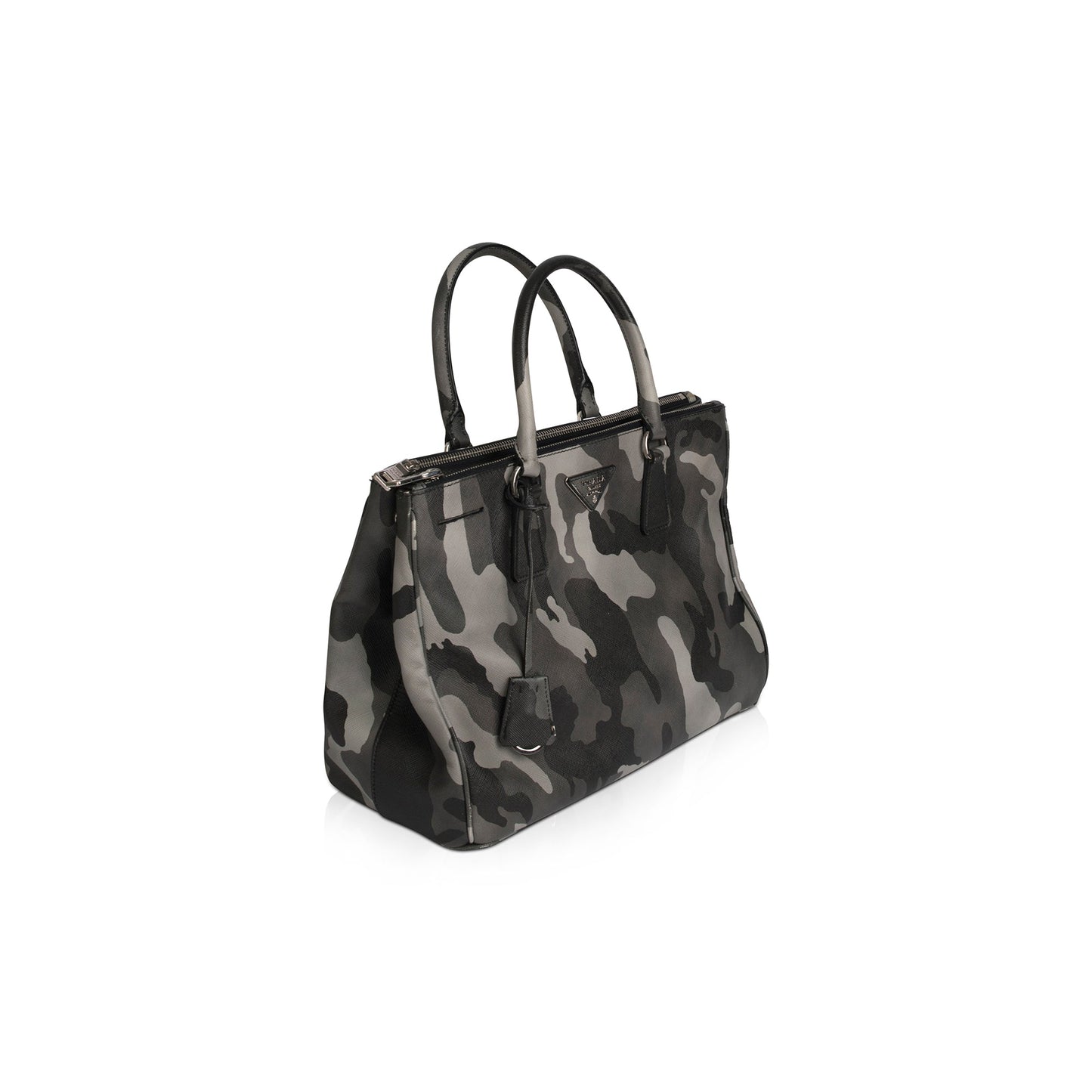 Prada Medium Saffiano Lux Double Zip Galleria Tote