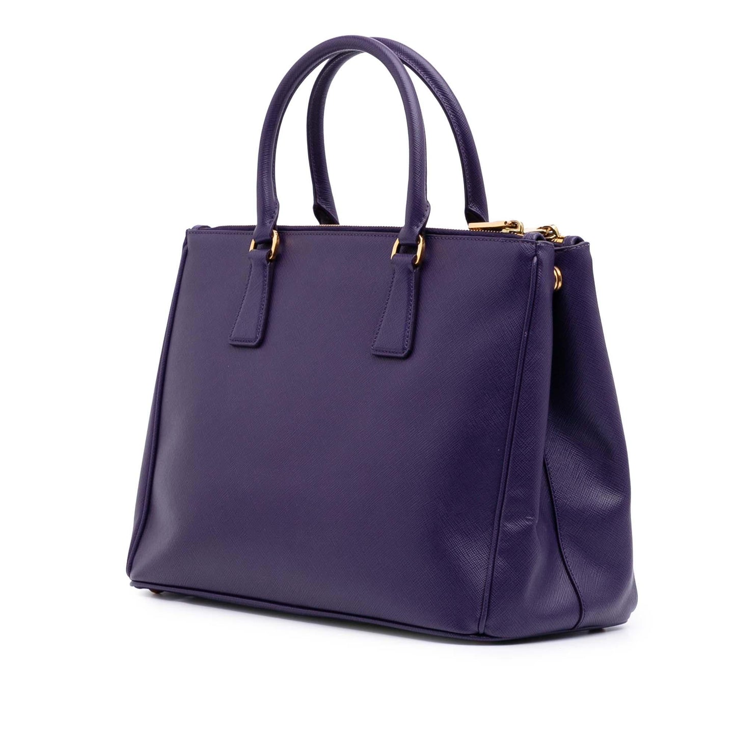 Prada Medium Saffiano Lux Galleria Double Zip Satchel