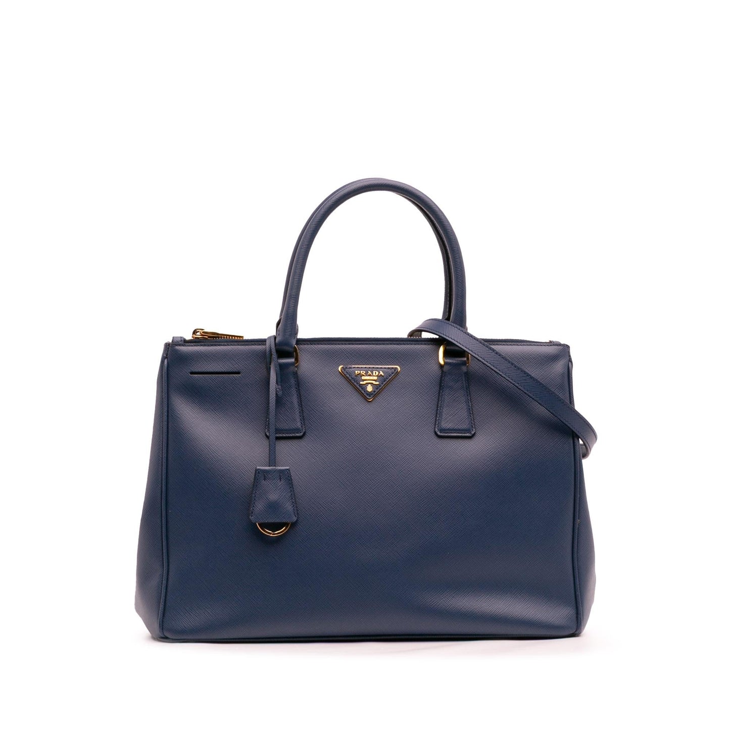 Prada Medium Saffiano Lux Galleria Double Zip Satchel
