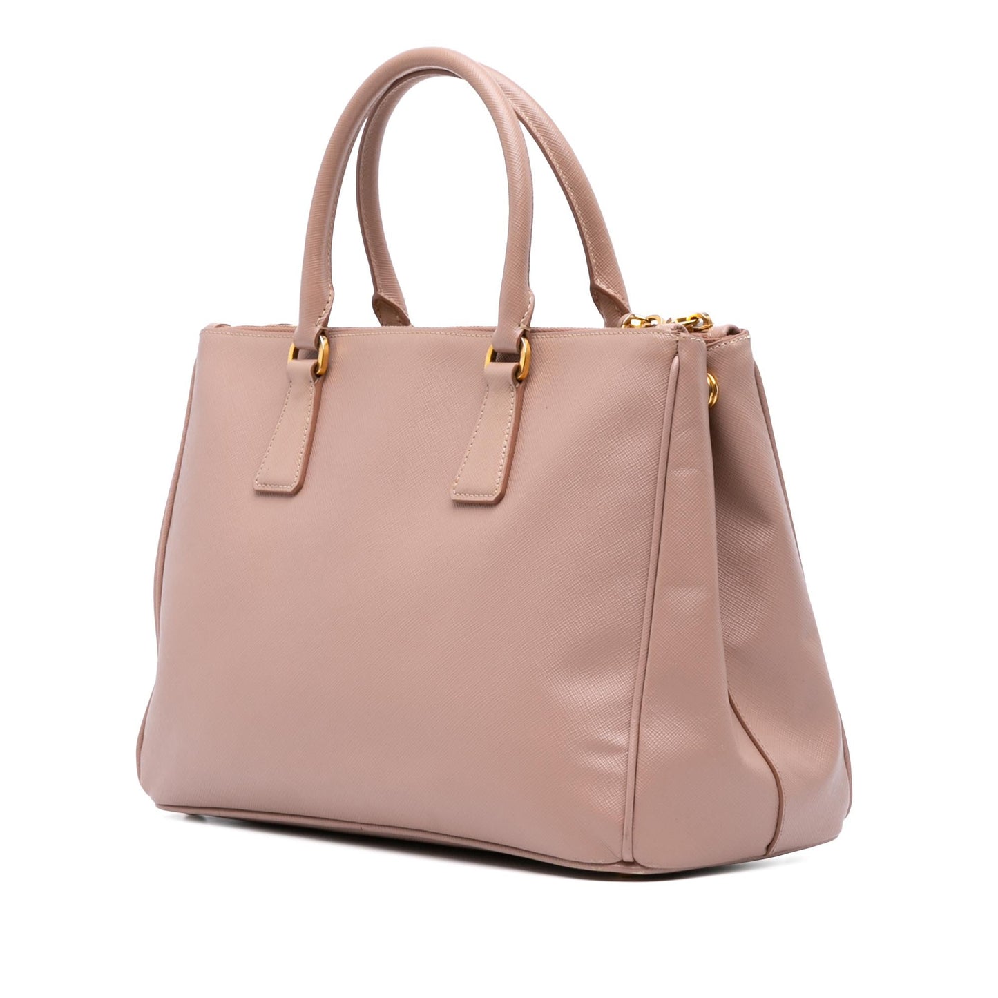 Prada Medium Saffiano Lux Galleria Double Zip Satchel