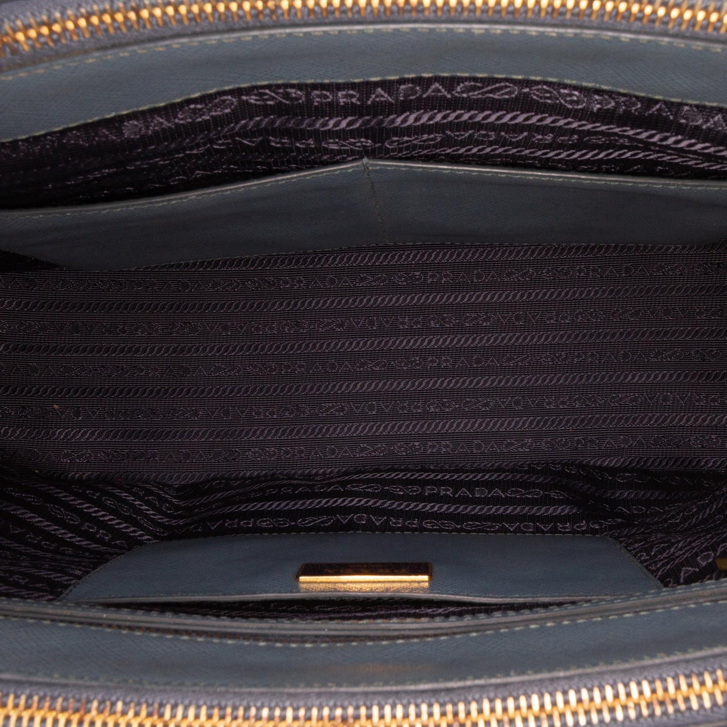 Prada Medium Saffiano Lux Galleria Double Zip Satchel