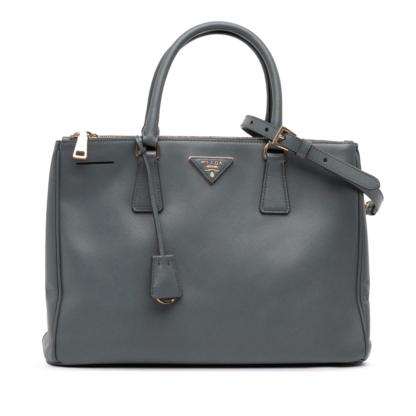Prada Medium Saffiano Lux Galleria Double Zip Satchel