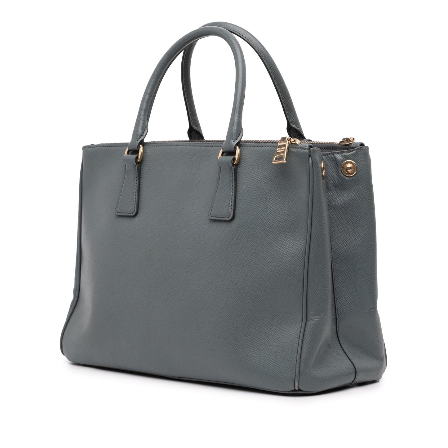 Prada Medium Saffiano Lux Galleria Double Zip Satchel